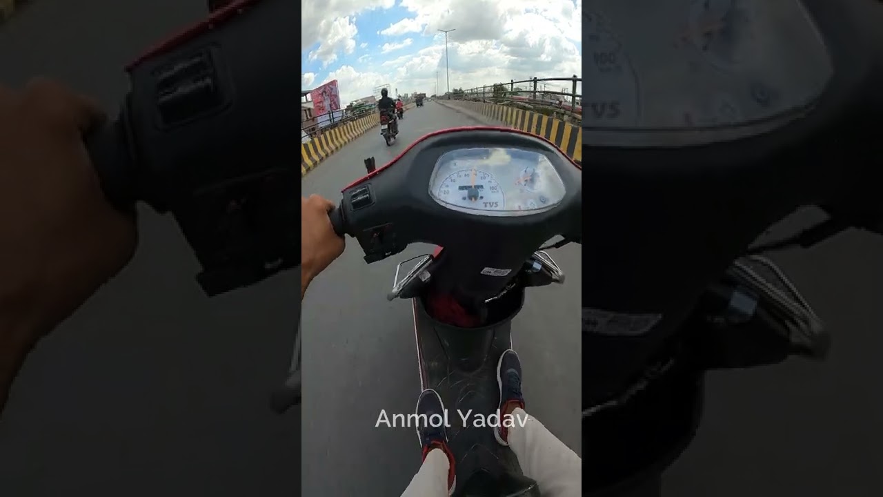 Tvs scooty pep+(plus)bs6 top speed🥱#shorts