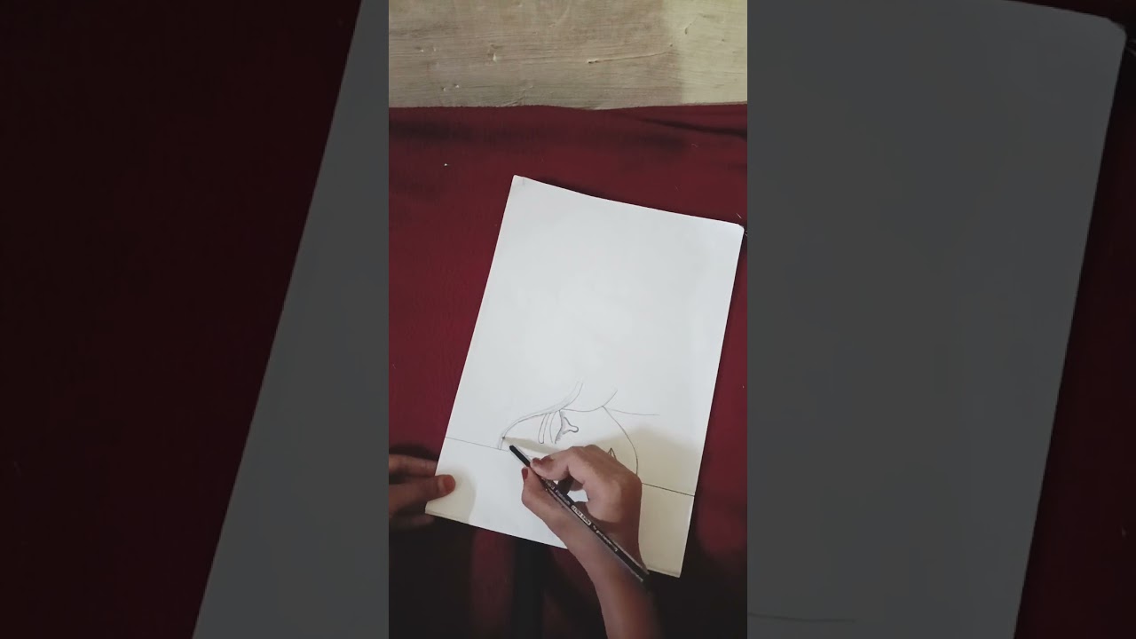 Cute girl drawing 😍😍😘🤩