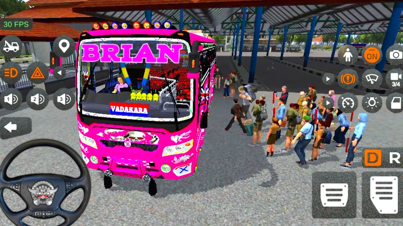💥Bus Simulator Passenger New Full Lighting Best Mod Map Cirebon Games Video