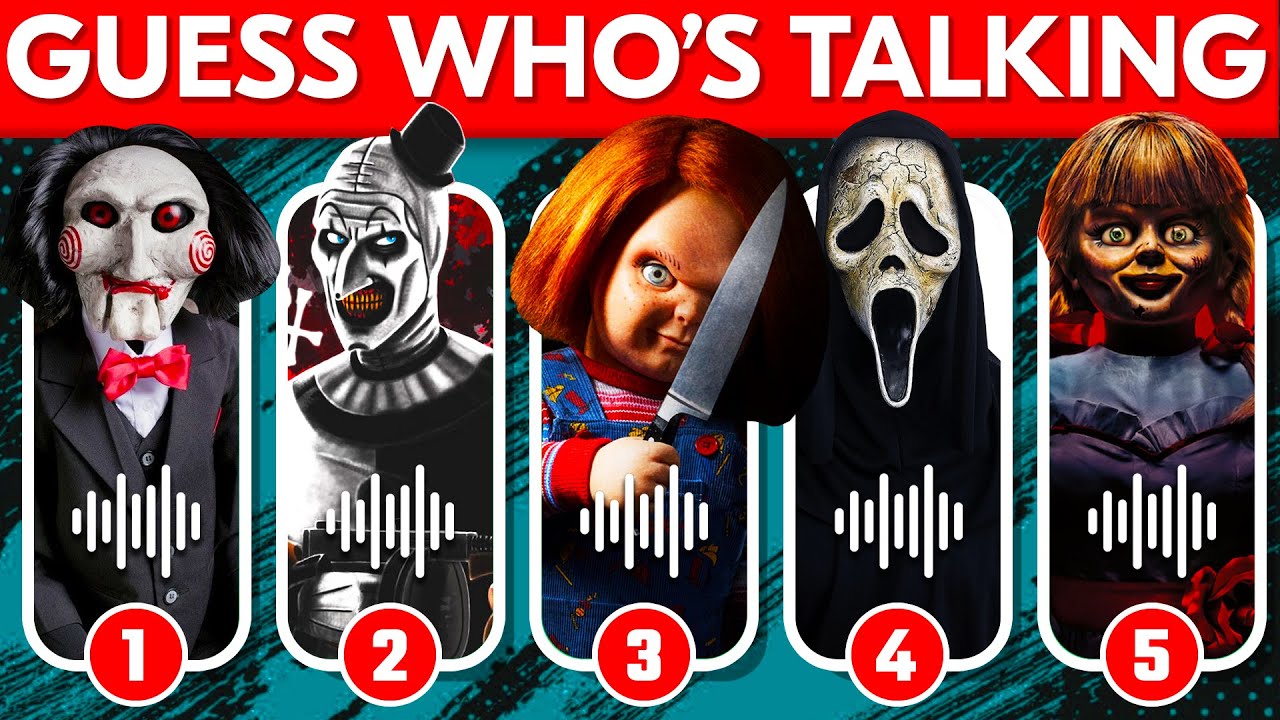 Guess The HORROR MOVIE Character by Their Voice 🔪 Ghostface, Chucky, M3GAN, Pennywise 😱