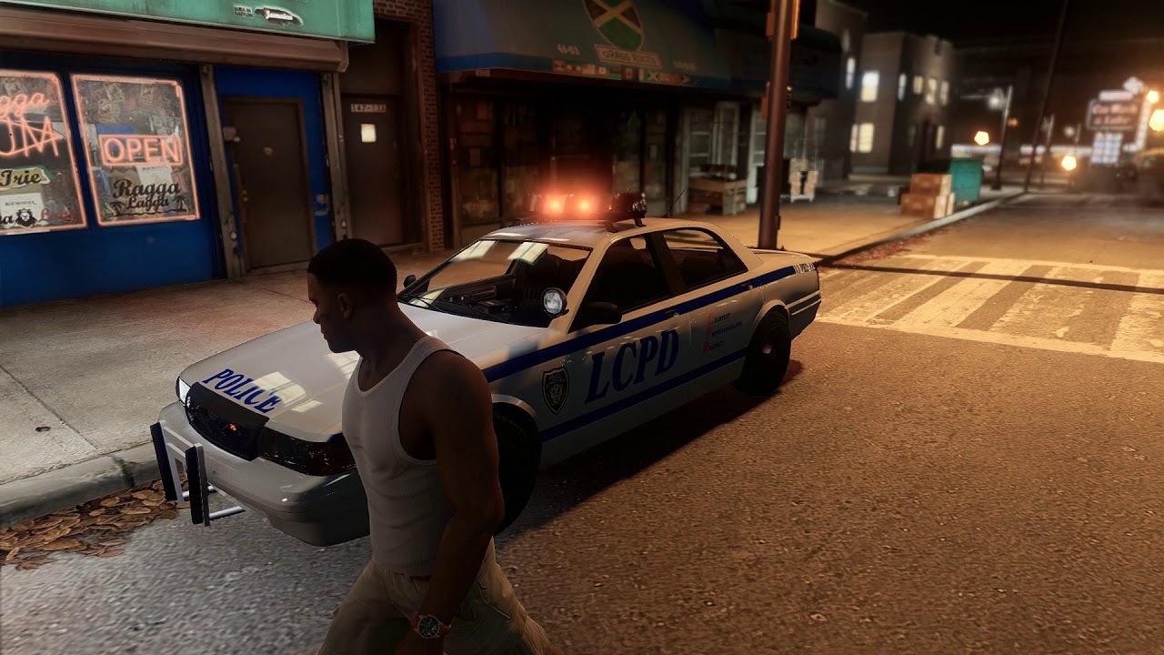 GTA V - LCPD Cruiser light test