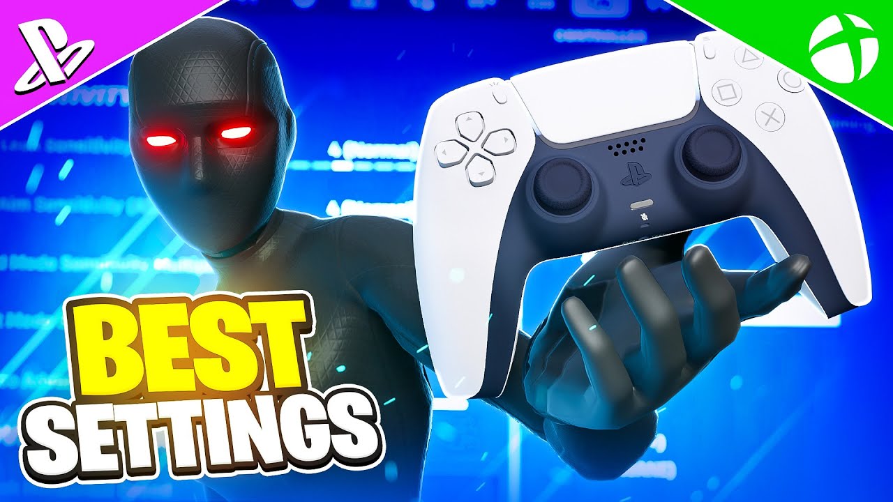 *UPDATED* BEST CONSOLE SETTINGS For Fortnite! (PS4/PS5/Xbox + Custom Crosshair!)