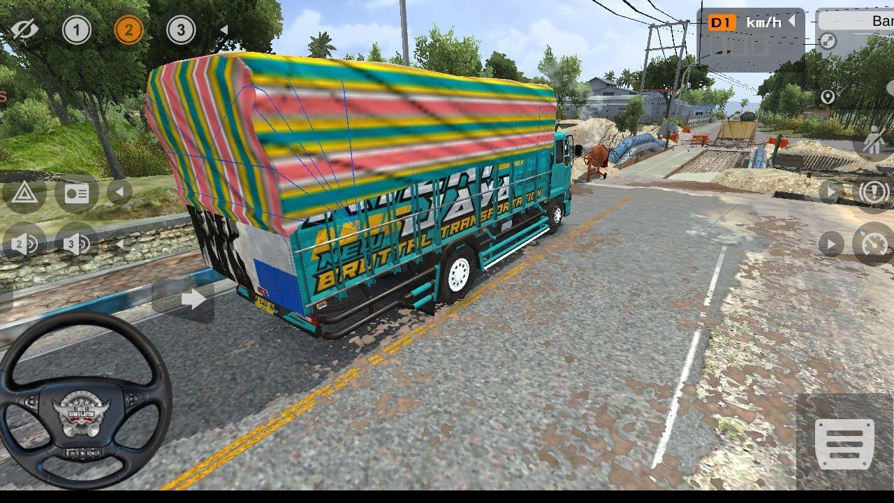 Truck oleng muatan sembako, bawa penumpang pulang kerumah! BUSSID