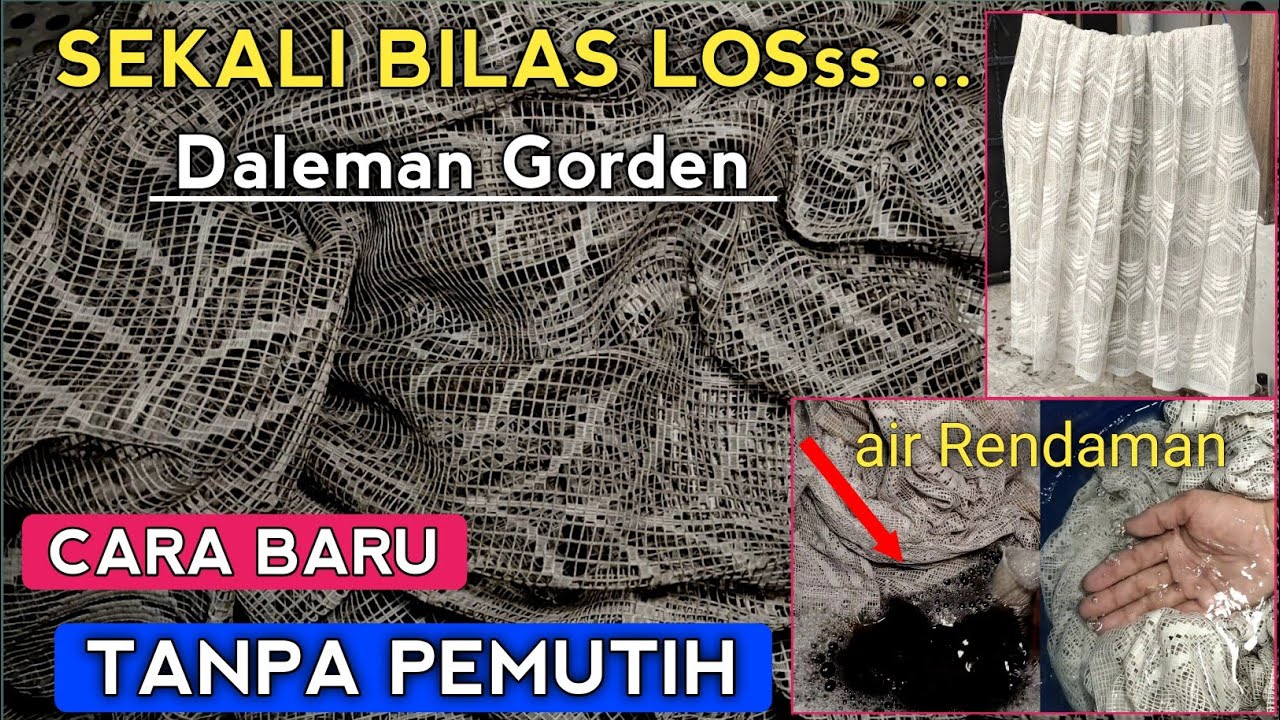 Cara Memutihkan gorden tanpa pemutih-Tips laundry sederhana