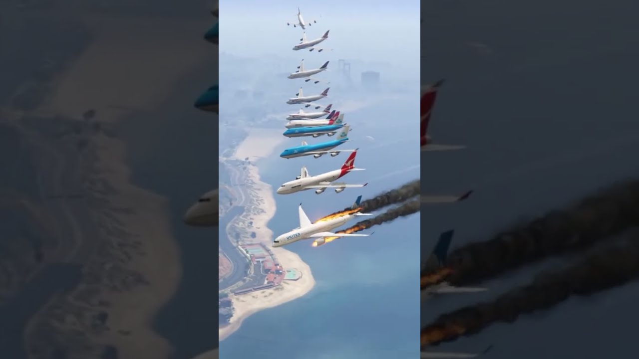 Cow Accidentally Comes On Runway During Airplane Emergency Landing GTA5