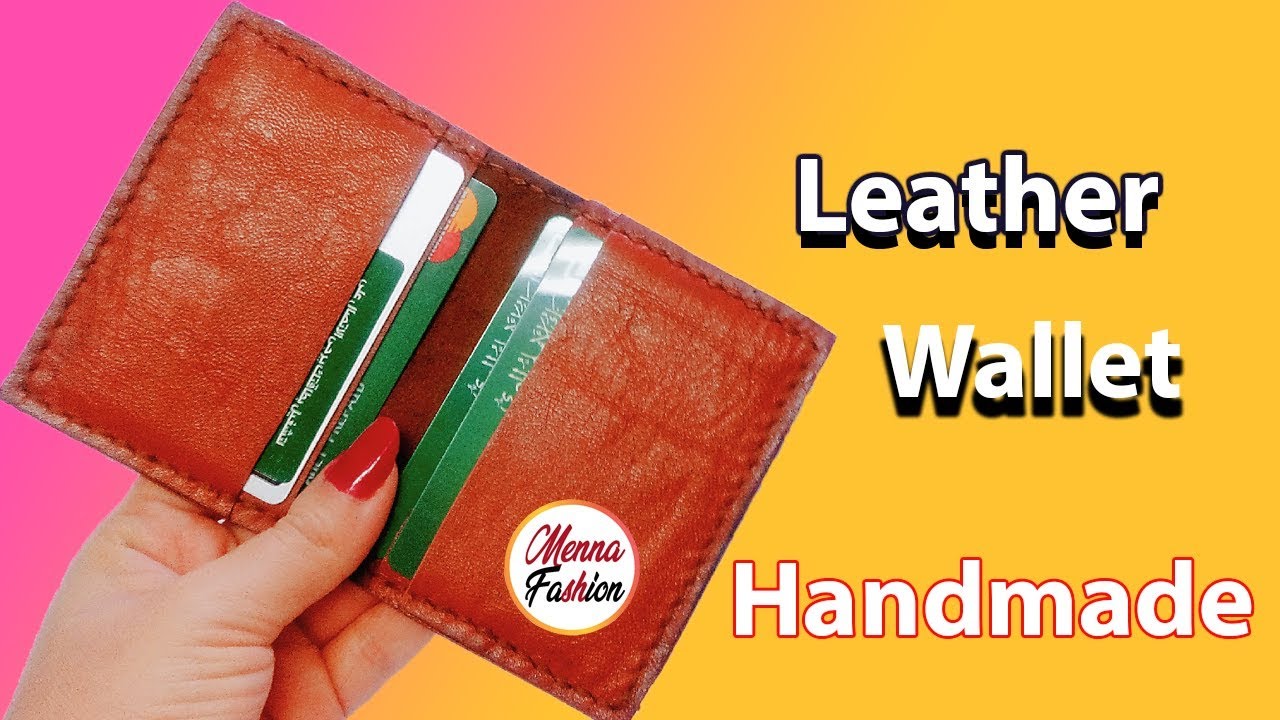 طريقة عمل باترون محفظة من الجلد الطبيعي|leather wallet pattern pdf free