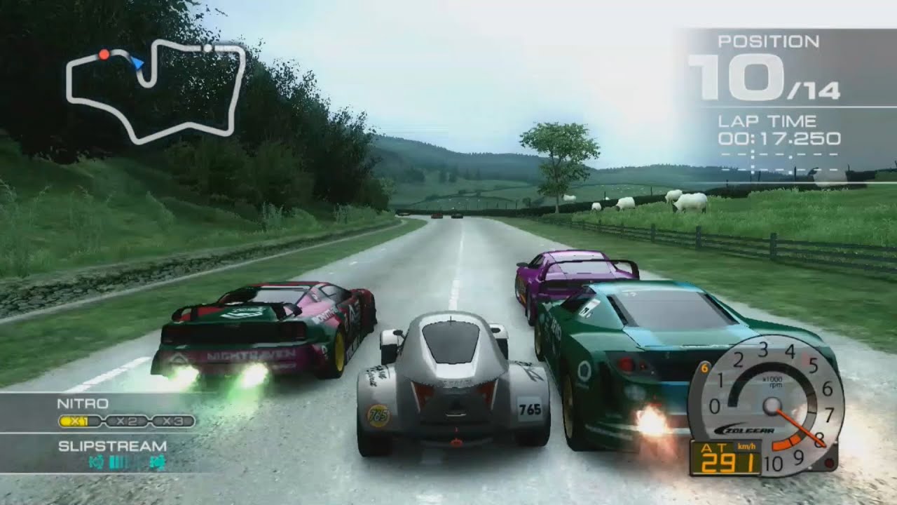 Ridge Racer 7 Maker's Trial GENERAL RESOURCE with Starnose at Laketop Parkway R [Control view]