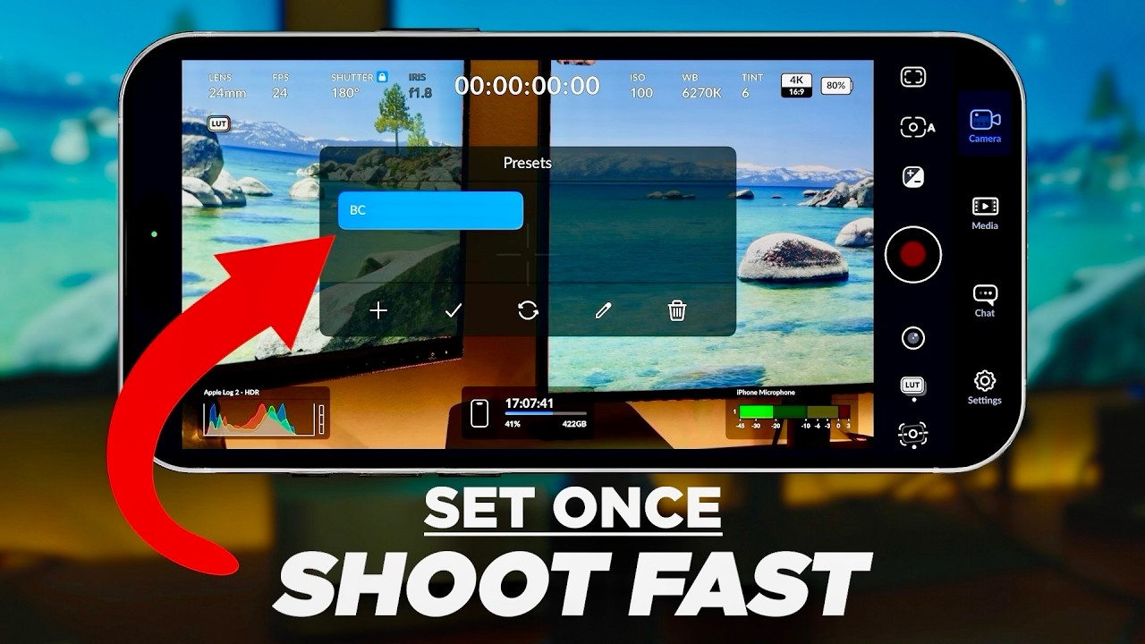 How I Use Presets to Shoot FASTER on iPhone (Blackmagic App)