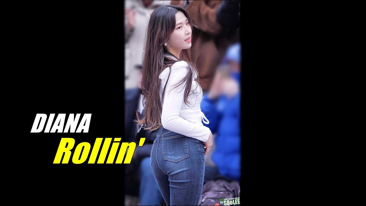 [4K] 다이아나 (정현, DIANA) - 롤린 (브레이브걸스) 커버 댄스 @ 230115 홍대 버스킹 직캠 By SSoLEE