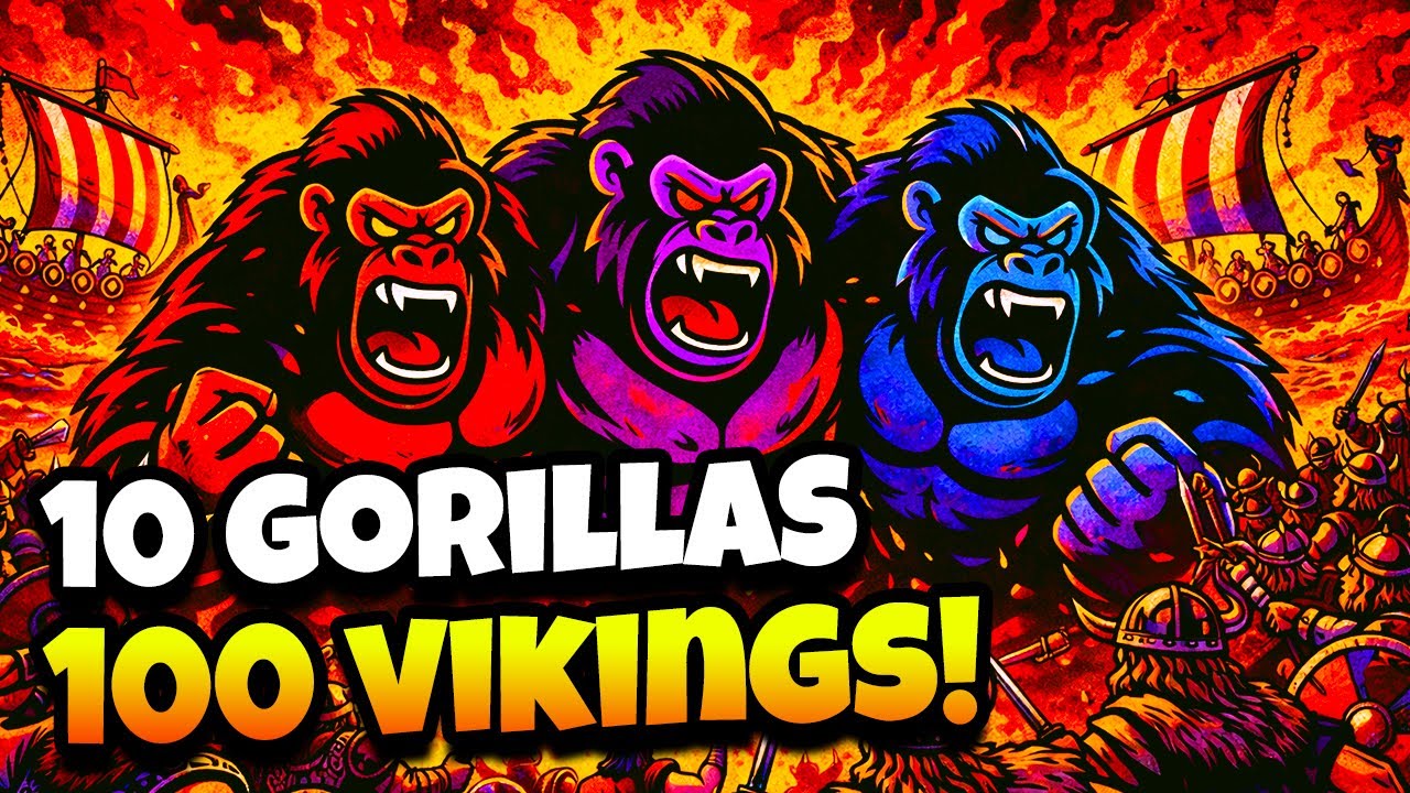 Can 100 Vikings Beat 10 Gorillas?