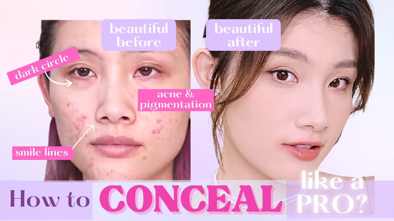 Why my ACNE, DARK CIRCLES, SMILE LINES still SHOW UP under my CONCEALER? How to CONCEAL EFFECTIVELY