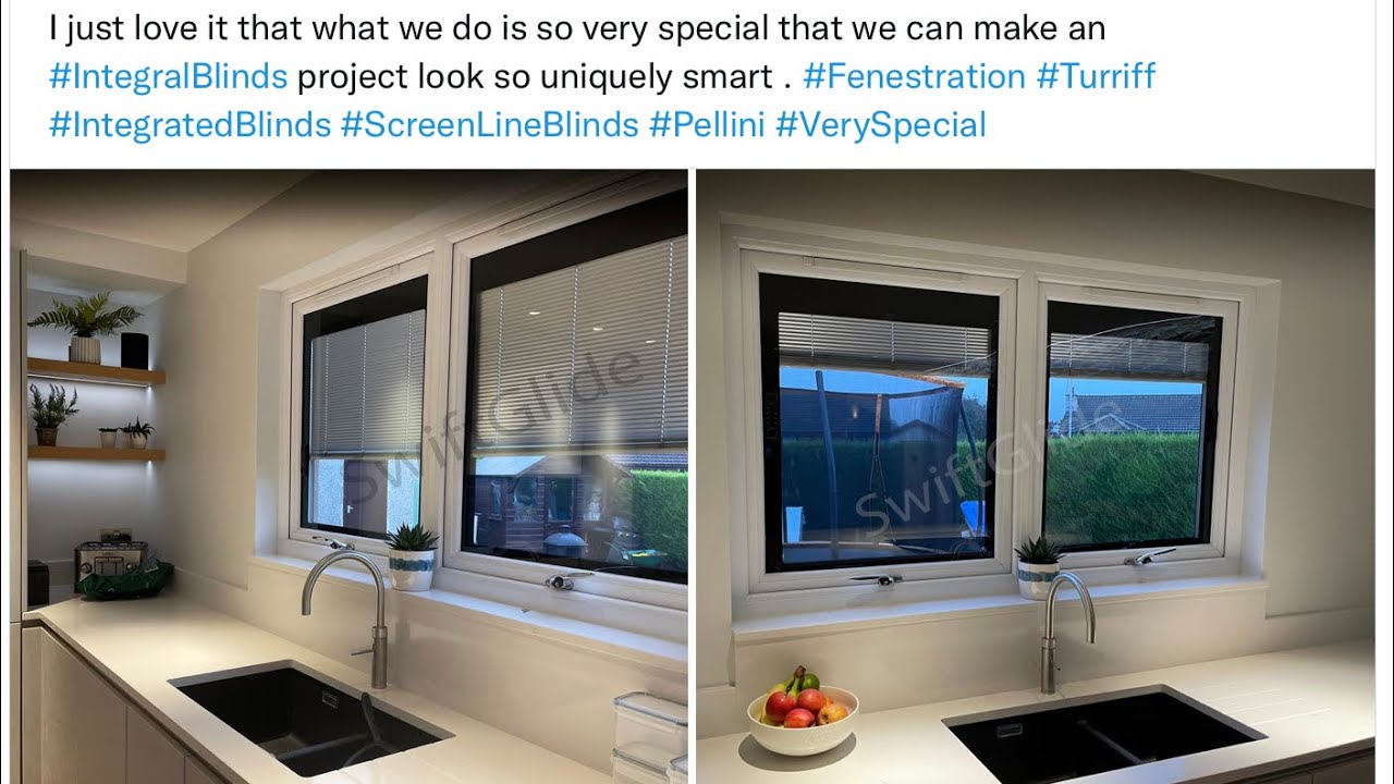 SwiftGlide Fully Dressed Integral Blinds Installation in Turriff, Northern Scotland.