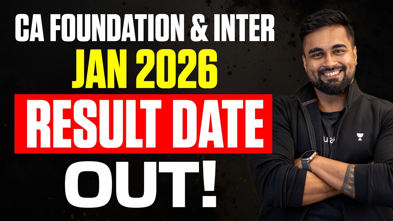 Result Date Announced 😱😱 CA Intermediate Jan 2026 l CA CS Shantam Gupta