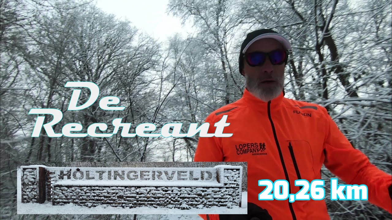 Frans de Graaf De Recreant 20,26 op Holtingerveld in de sneeuw,