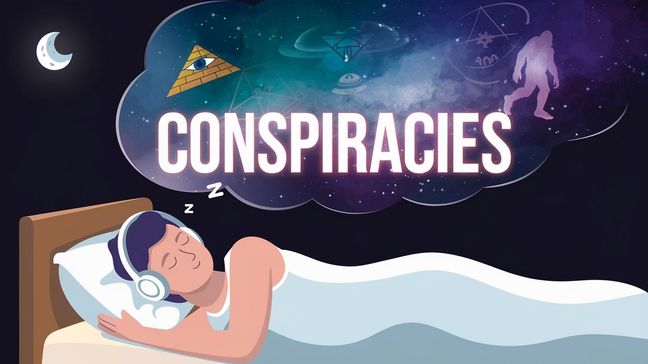 7 Hours of Conspiracy Theories for Sleep [Black Screen]