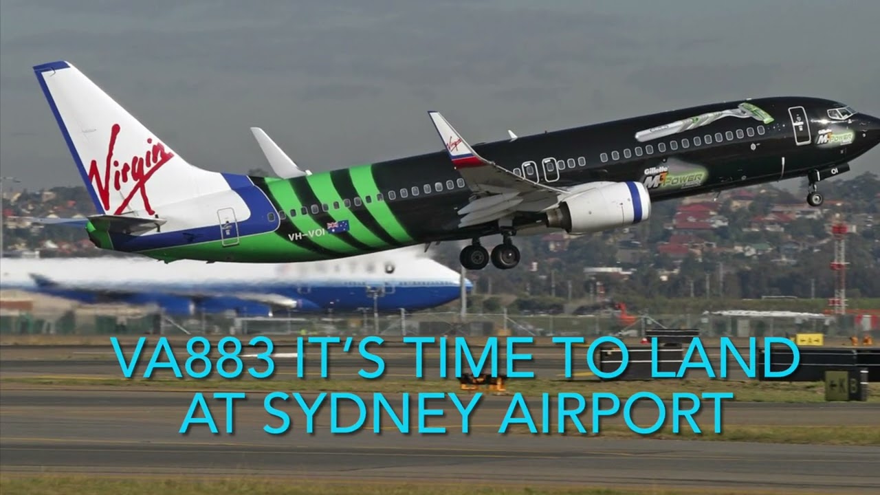 VIRGIN AUSTRALIA FLIGHT VA883 IS AN BOEING 737 800 IS HEADING FROM MELBOURNE TO SYDNEY