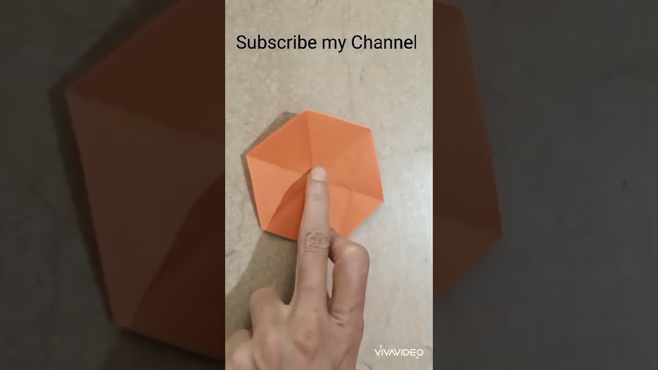 How to cut a Hexagon from a squarpaper#shorts #origami #viral