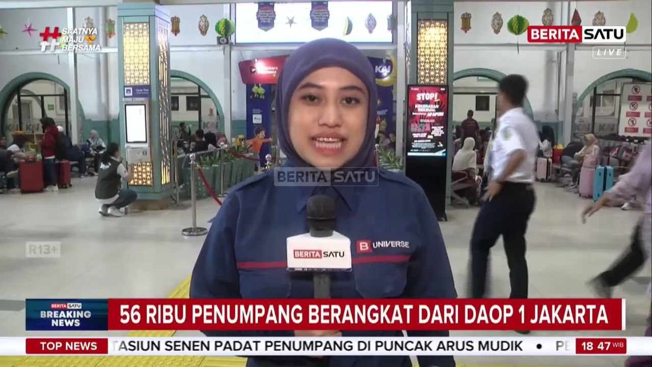 Mudik 2026: Kepadatan Pemudik Kereta di Jakarta, Yogyakarta, dan Surabaya #Beritasatu