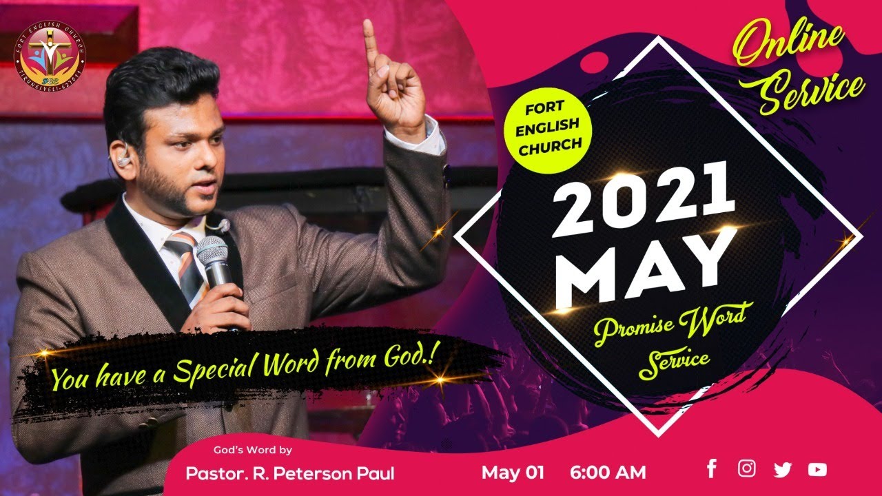 May Month Promise Word Online Service | Pastor. Peterson Paul | Fort English Church