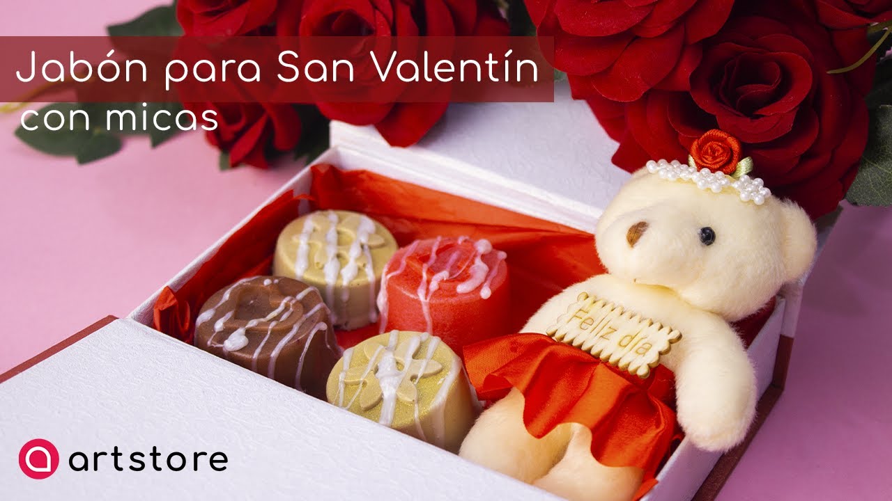 ✅COMO hacer un Jabón para SAN VALENTIN con MICAS