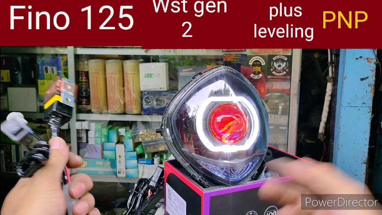 reflektor Fino 125 Wst gen 2 plus leveling sinar otomotif