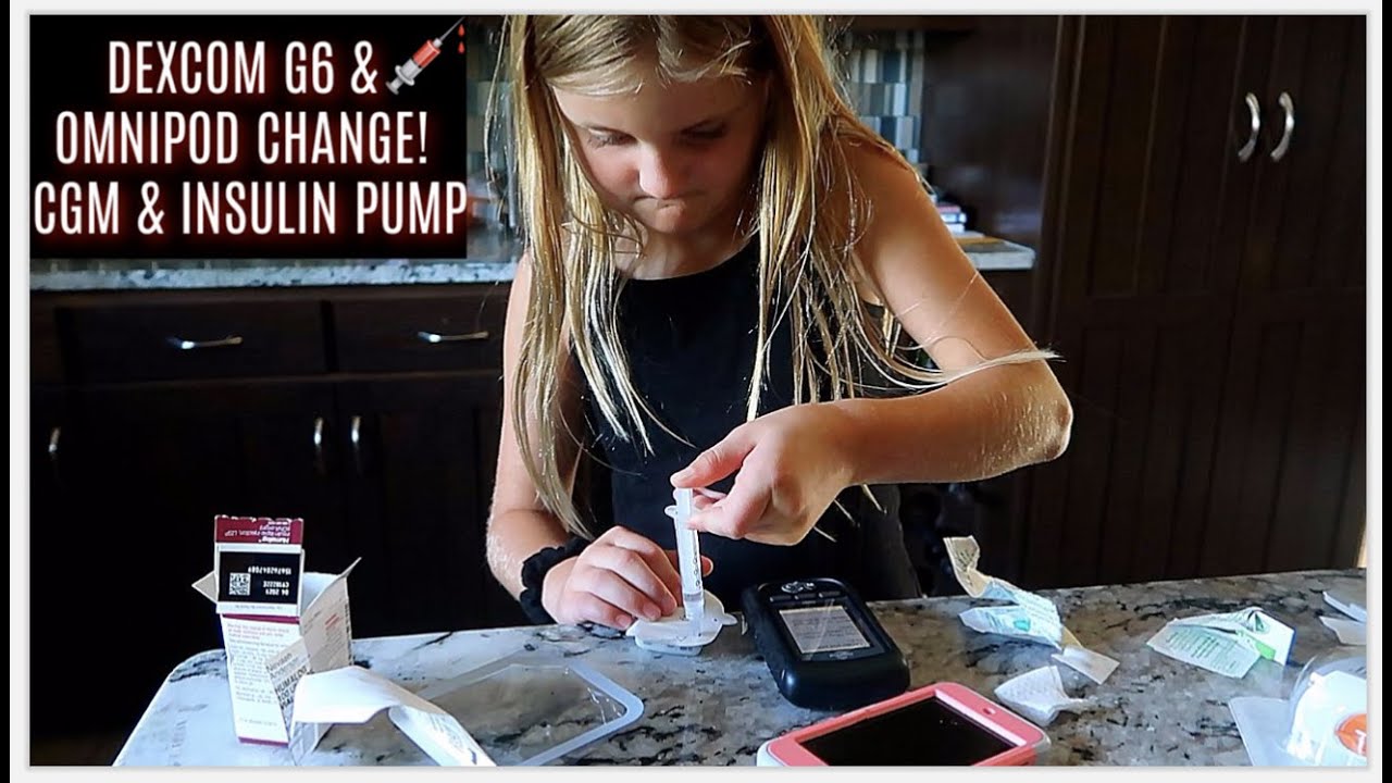 9 YEAR OLD CHANGES HER OMNIPOD & DEXCOM G6 | INSULIN PUMP & CGM