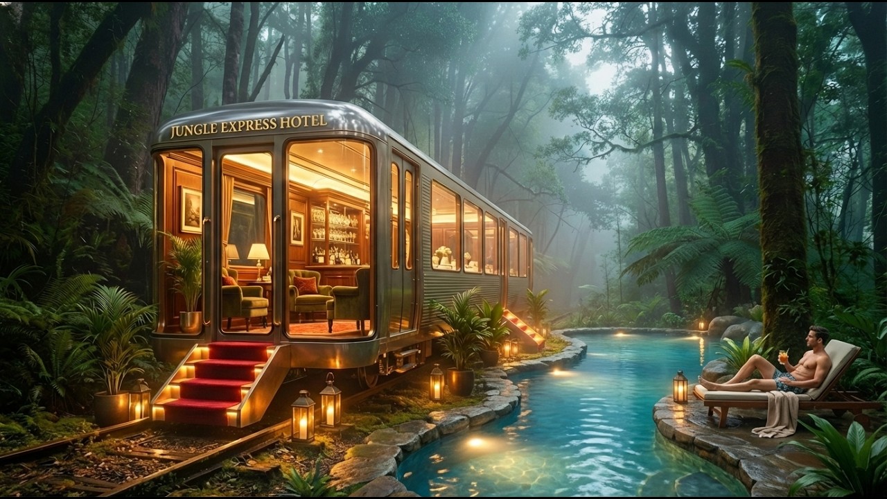 I Turned an Abandoned Train into a Mini Luxury Hotel (ASMR)