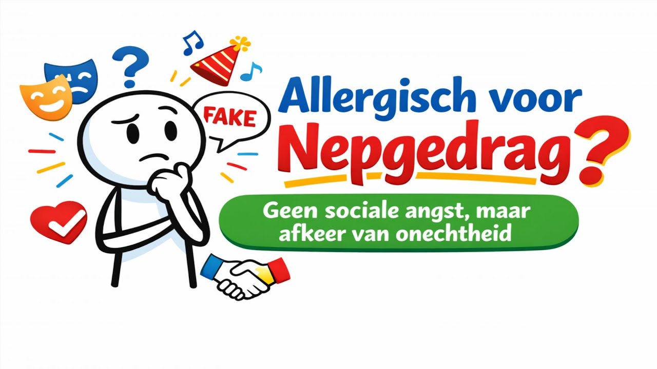 Het is geen sociale angst. Het is een allergie voor onauthenticiteit.
