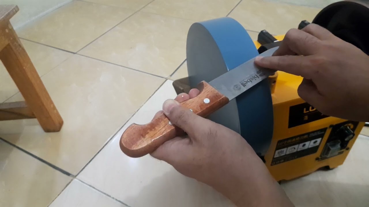 Mesin Asah Bilah - Low Speed Grinder Knife