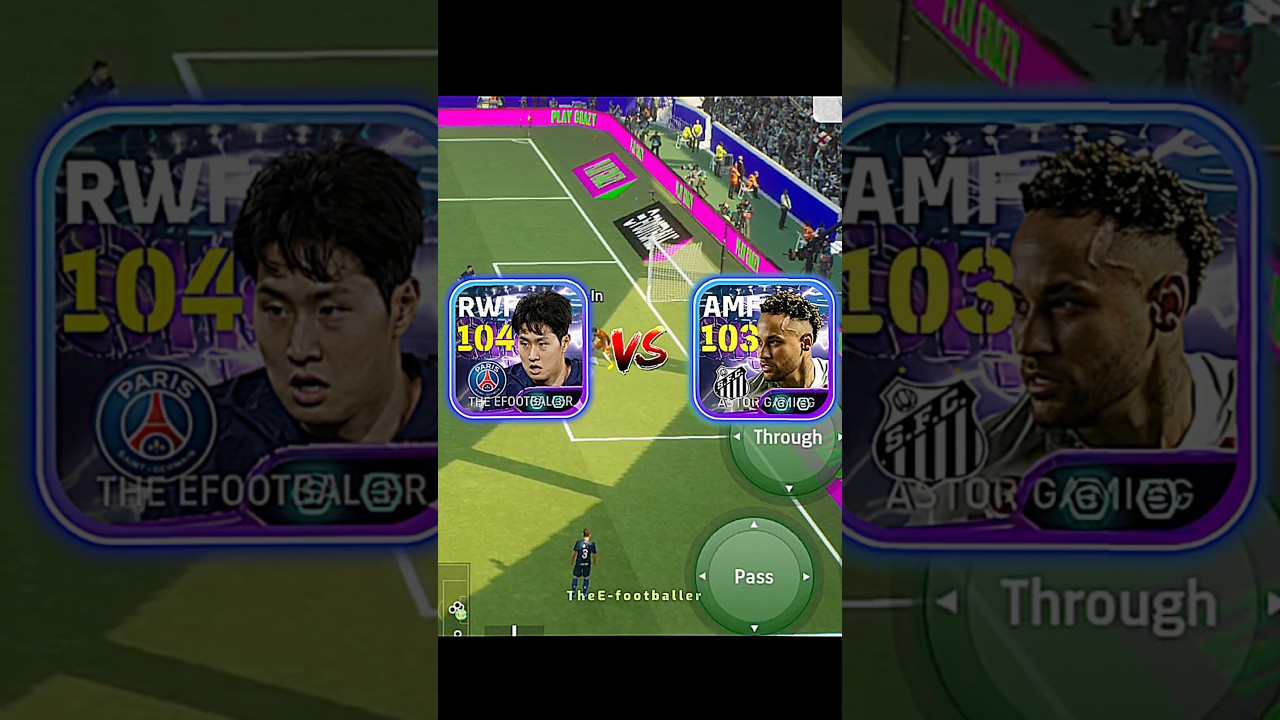 Free Blitz Curler Neymar vs Lee Kang-In 🔥| Challenge | #efootball #pes #neymar #shorts