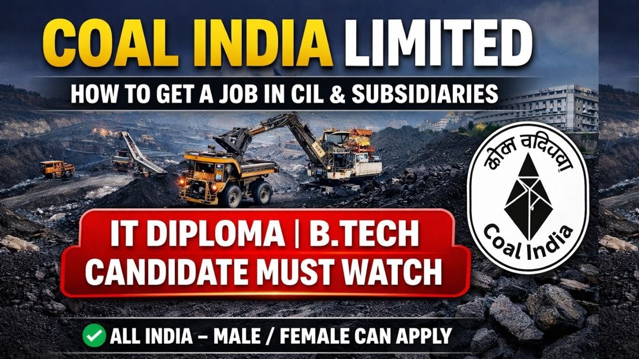 Coal India me job kaise paye |How to get a job in coal India|Coal India Recruitment Process CIL