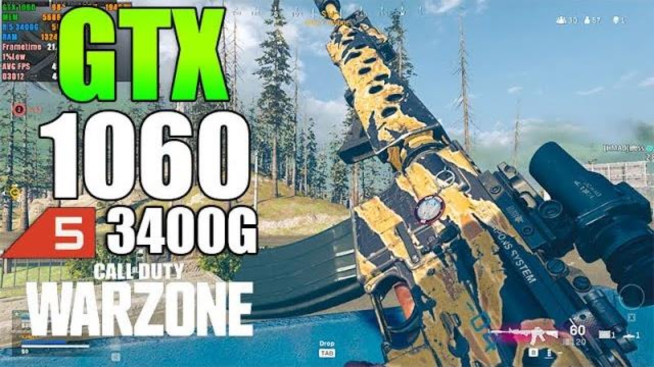 Call of Duty : Warzone Season Three | GTX 1060 6GB+Ryzen 5 3400G | 1080p