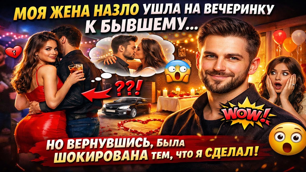 МОЯ ЖЕНА НАЗЛО УШЛА НА ВЕЧЕРИНКУ К БЫВШЕМУ, НО ВЕРНУВШИСЬ, БЫЛА ШОКИРОВАНА ТЕМ, ЧТО Я СДЕЛАЛ