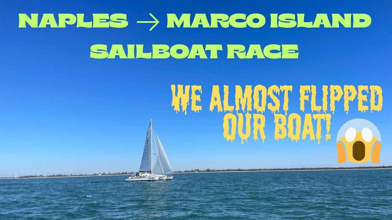 Apr&egrave;s Gulfshore: We almost flipped our trimaran!  Sailboat Race Naples to Marco Island FL