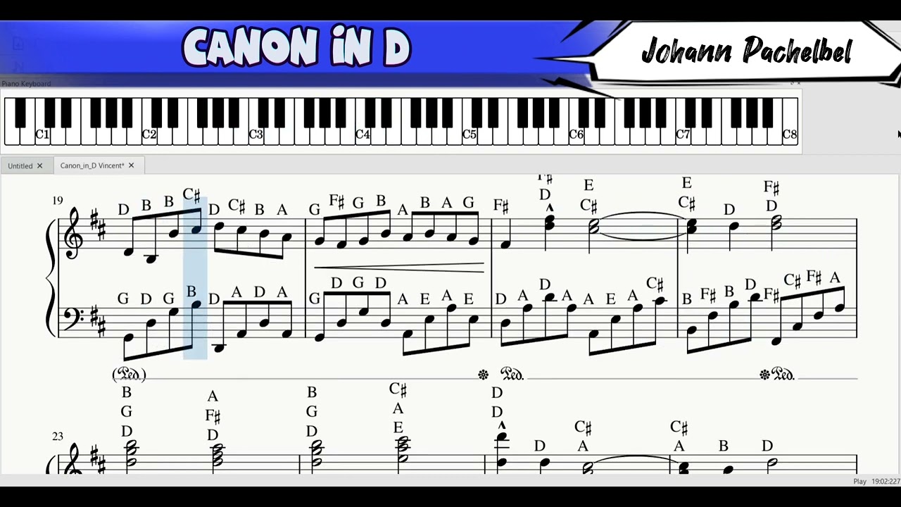 🌏CANON IN D Johann Pachelbel @BMCTHEBEST #pianotutorial #pianoclassic #bmcthebest