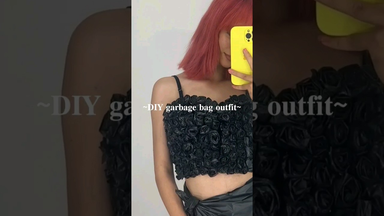 ✨️DIY garbage bag outfit✨️   