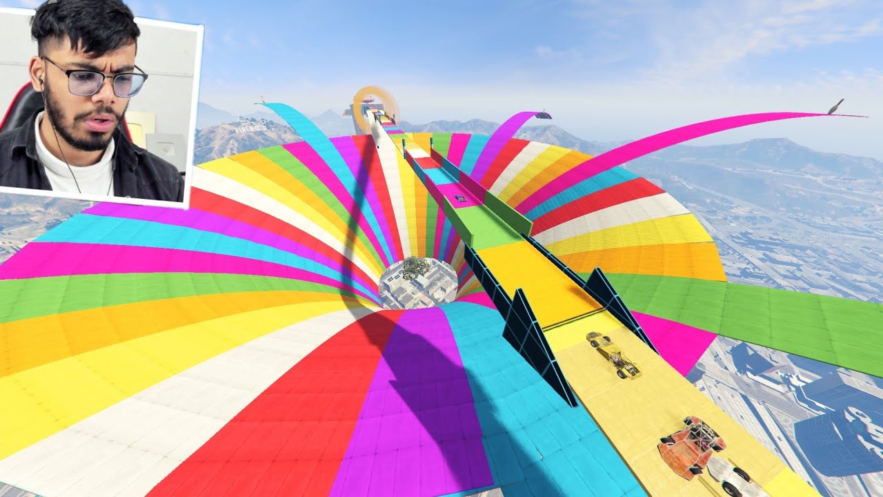 Only 0.00053% Pro Players Can Win This Impossible Car Parkour Race in GTA 5!