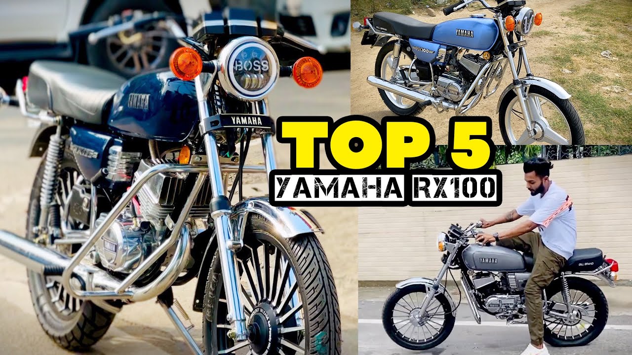 TOP 5 YAMAHA RX 100 INDIA's MOST DEMANDED | TOP 5 BEST MODIFIED & BEST COLOUR | GILL BRAND