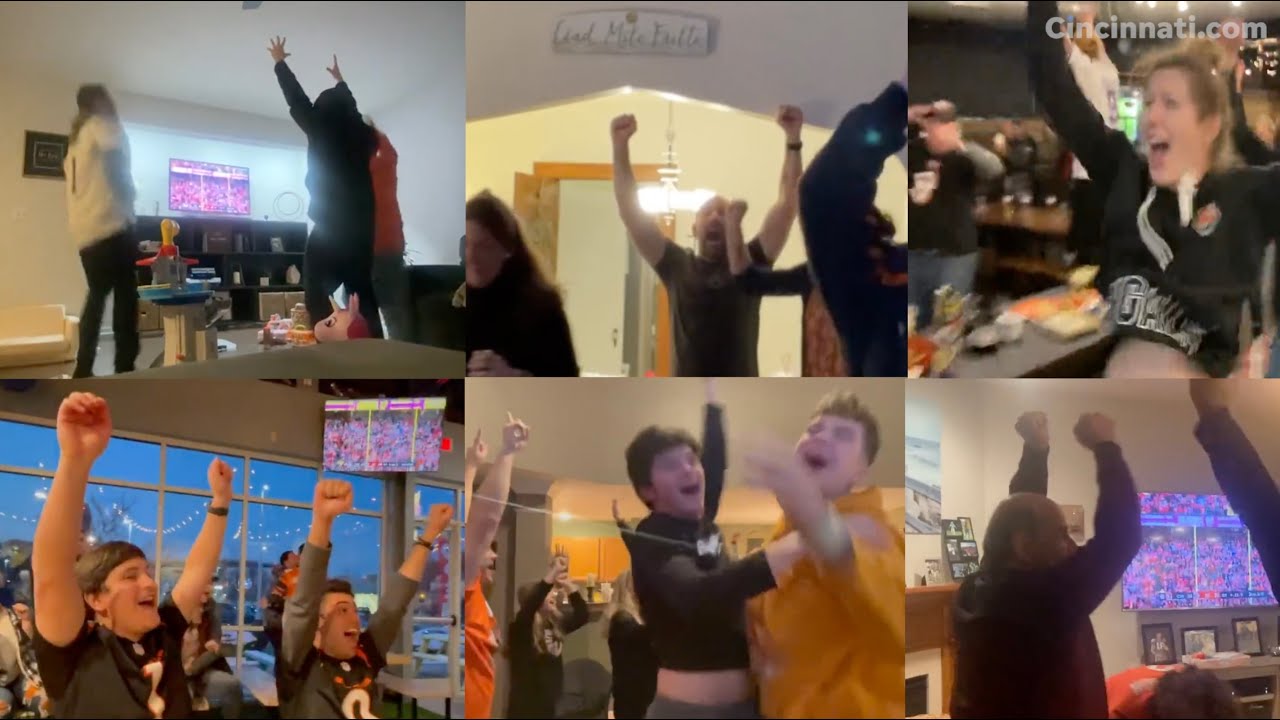 Bengals fan reaction to Cincinnati winning the 2022 AFC Championship, Super Bowl 56 berth