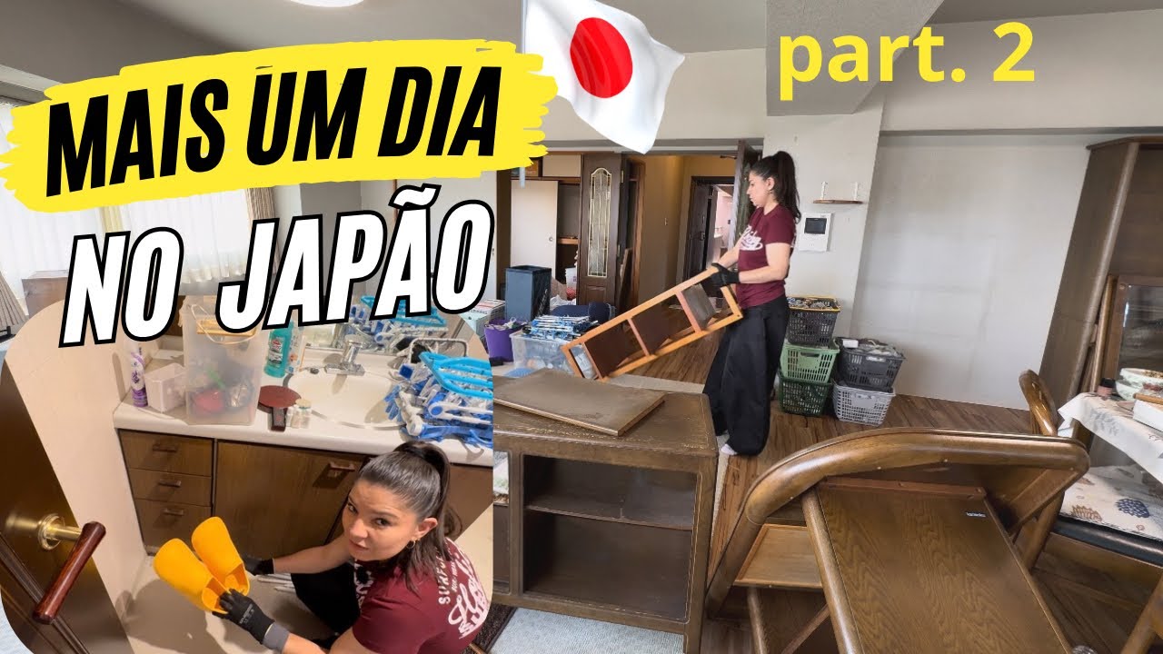 #105 Final/ COMO FICOU O APARTAMENTO DOS ACHADINHOS LIMPO! #japão #trabalho #viral