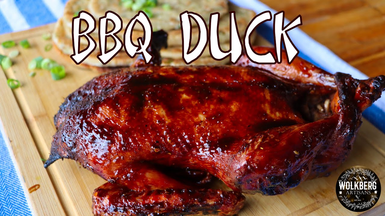 Fire Roasted Duck with homemade Chinese BBQ Sauce | Chinese street food at home | How to cook duck