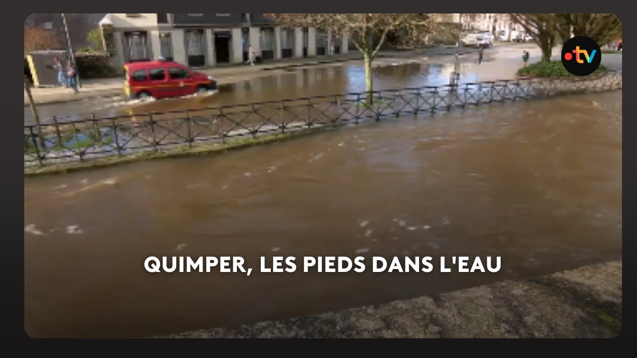 Quimper, les pieds dans l'eau. Un nouveau coup dur pour les commerçants et leur chiffre d'affaire.