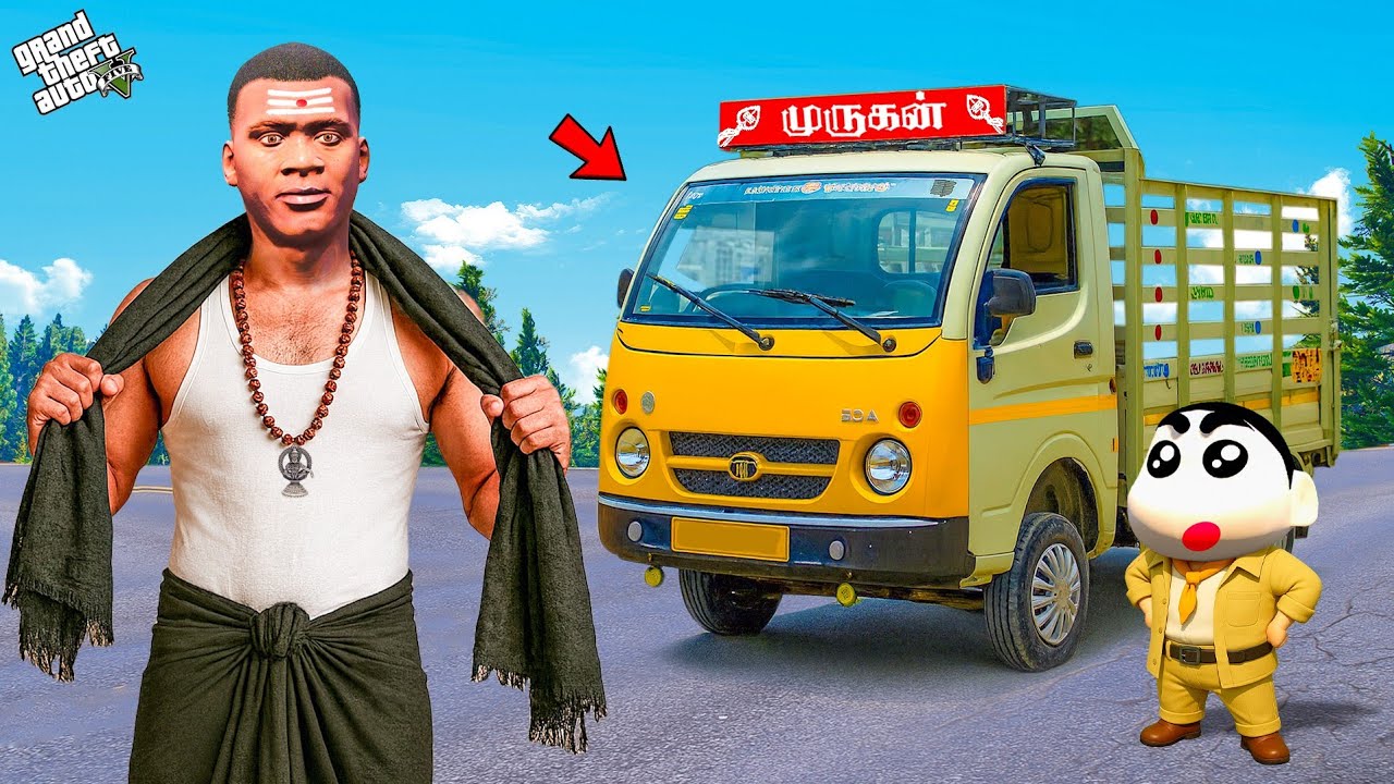 Shinchan & Franklin Become a Tata Ace Driver Day two in Gta 5 