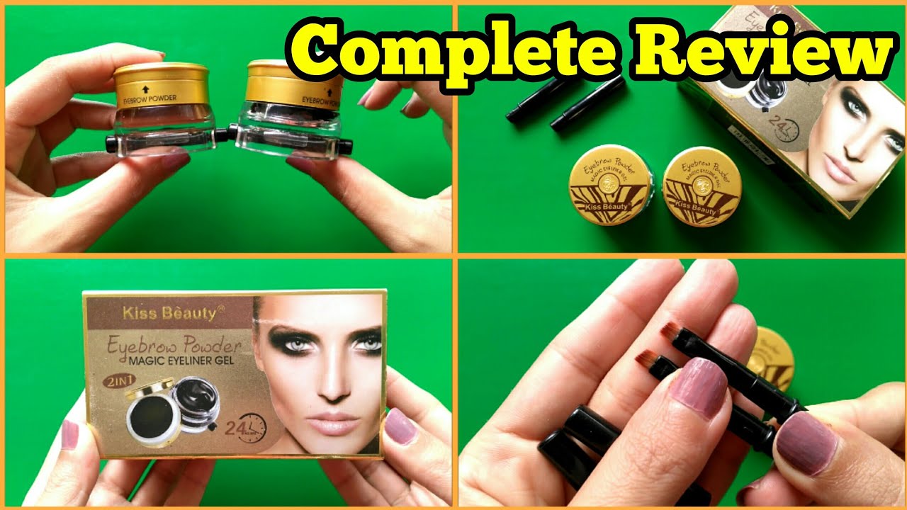 Kiss Beauty Eyebrow Powder And Gel Eyeliner 2 In 1 Review