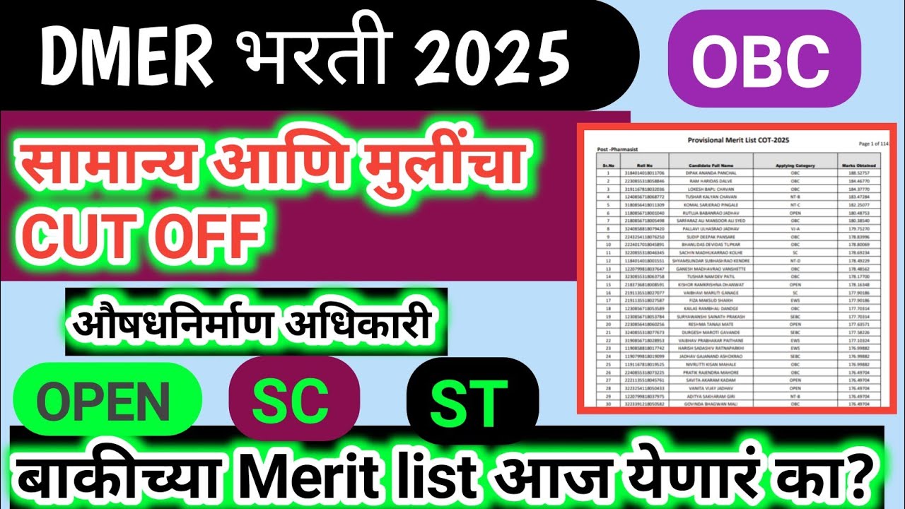 Dmer final cut off 🎊 fix selection 💯💥 Documents Ready💯🎊 OBC cut off