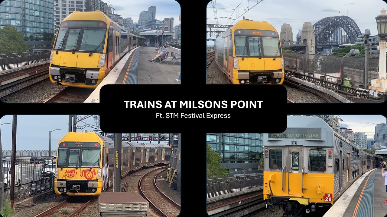 Trains at Milsons Point