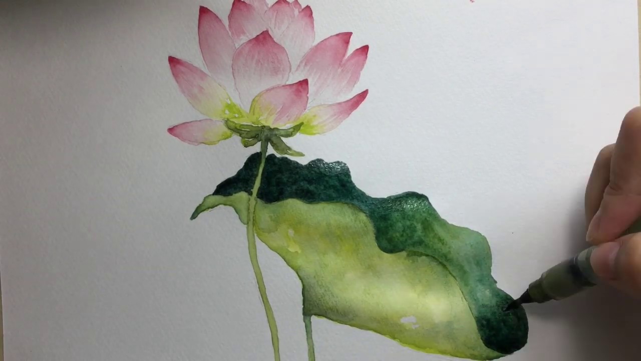 Watercolor Painting Tutorial: Lotus [My Art Journey - Episode 4]