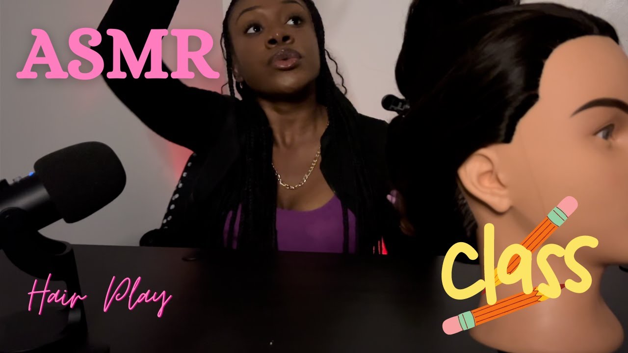 ASMR | Popular Girl Does Your Hair In The Back Of Class | Roleplay