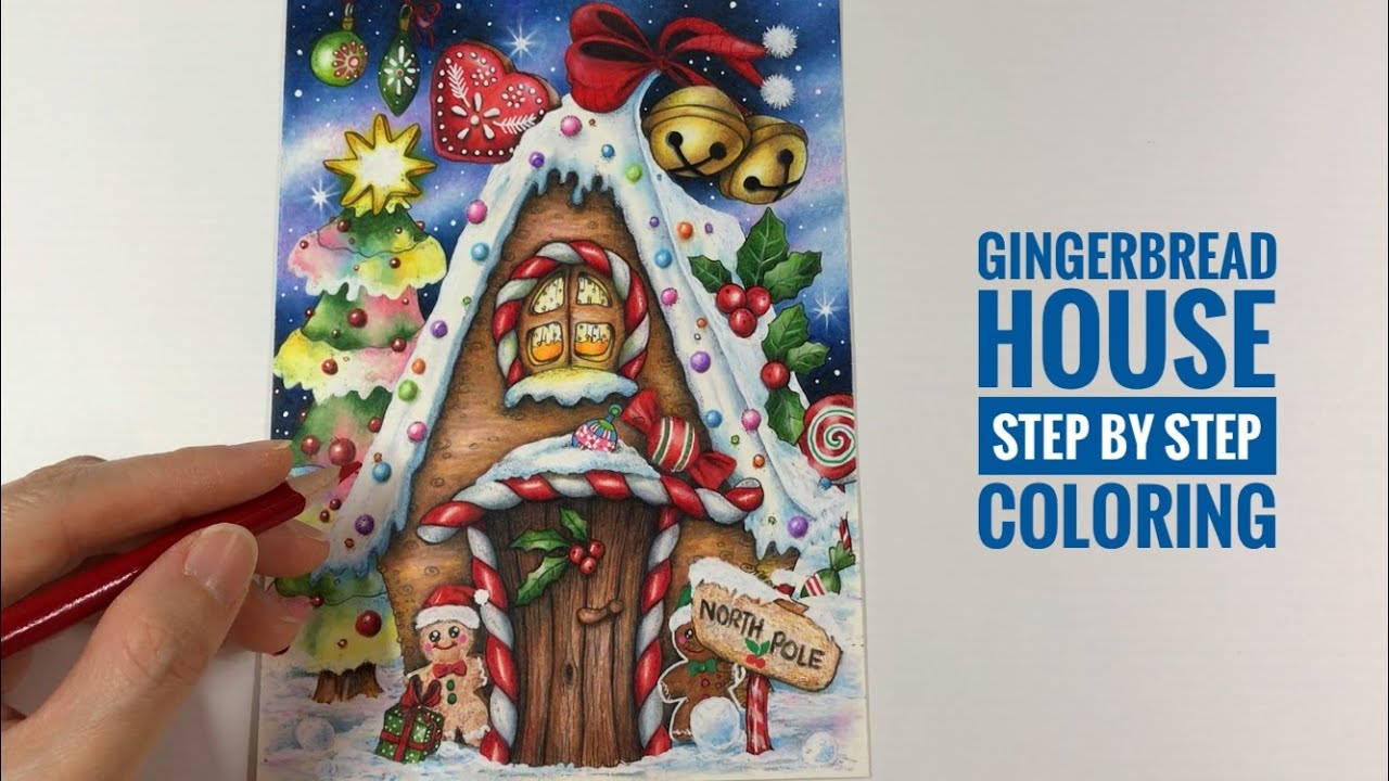 GINGERBREAD HOUSE COLORING | From 