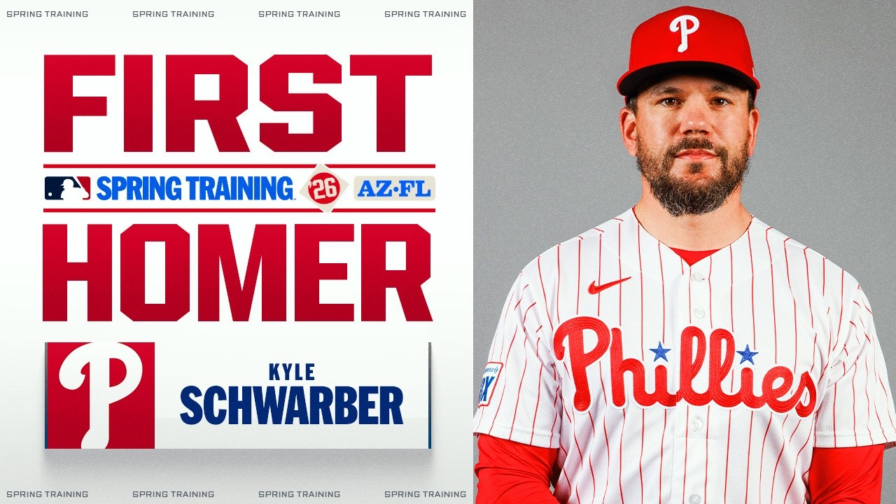 Kyle Schwarber LAUNCHES his first home run of Spring Training!